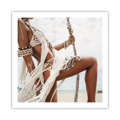 Poster - Eine Priesterin der Sonne - 60x60 cm