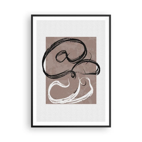Poster in einem schwarzem Rahmen - Komposition – die Suche nach Fülle - 70x100 cm