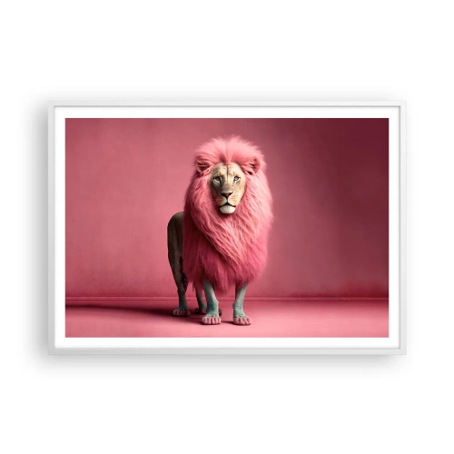Poster in einem weißen Rahmen - Und du hast keine Angst mehr - 100x70 cm