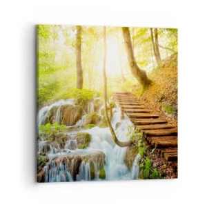 Bild auf Leinwand - Leinwandbild - Eine ersehnte Kühle - 70x70 cm