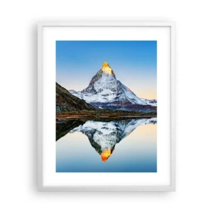 Poster in einem weißen Rahmen - Zwei Welten - 40x50 cm