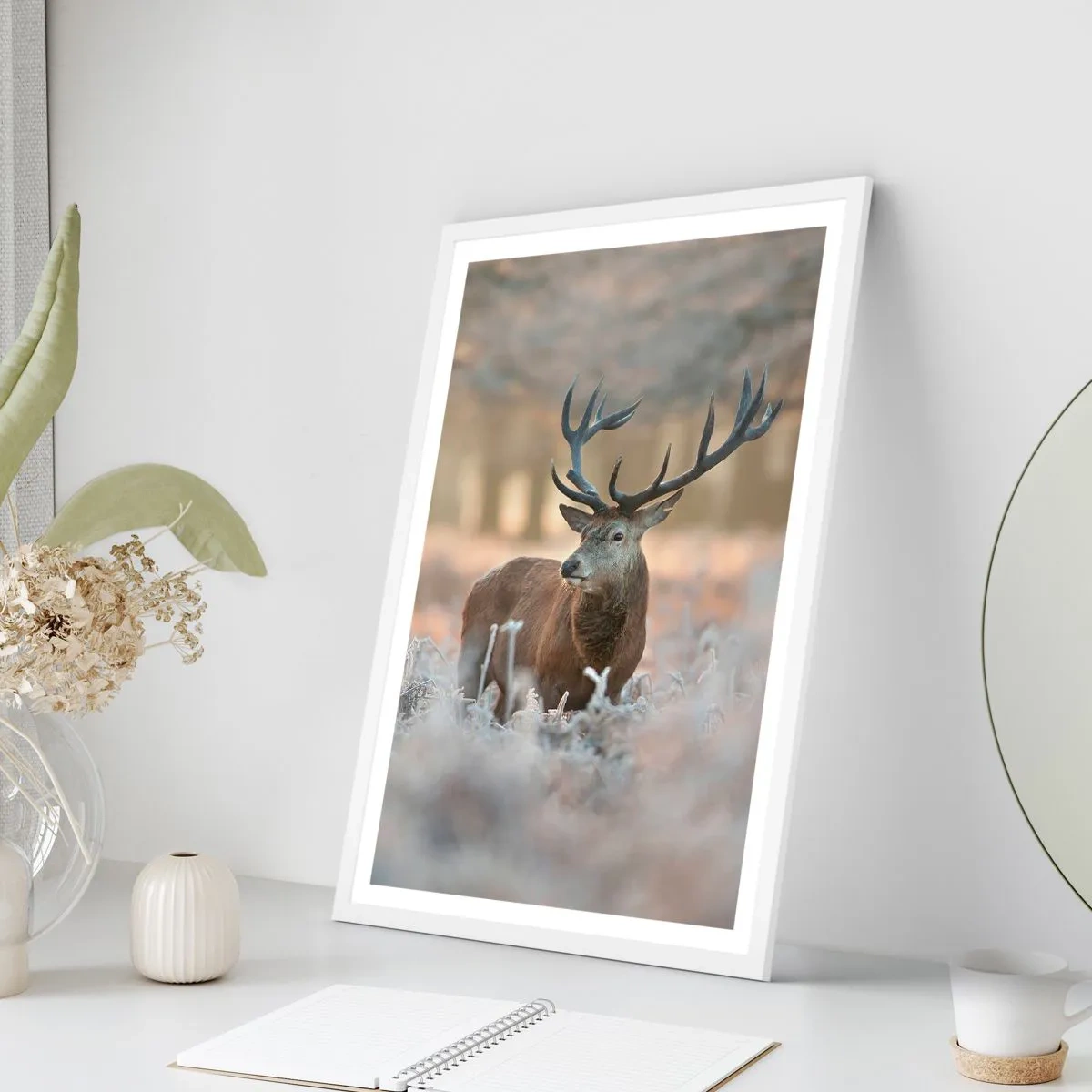 Poster in einem weißen Rahmen - Ein flotter Morgen - 40x50 cm