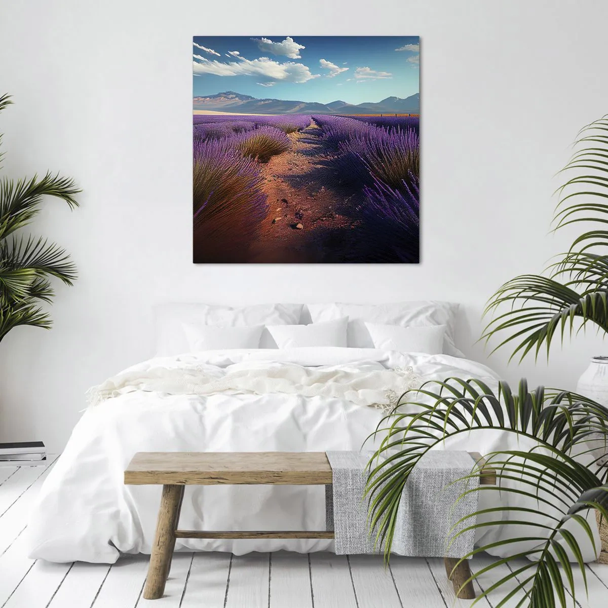 Bild auf Leinwand - Leinwandbild - Duftende Felder - 30x30 cm