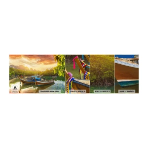Fototapeten Muster Selbstklebend Deluxe Sticker - Vor einem anstrengenden Tag - Landschaft, Thailand, Meer - 100x30 cm