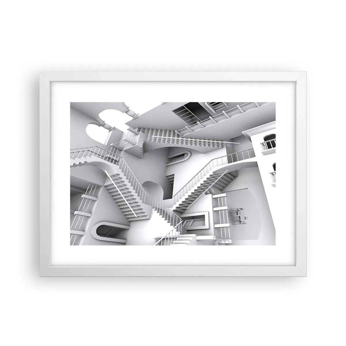 Poster in einem weißen Rahmen - Die Paradoxien des Weltraums - 40x30 cm