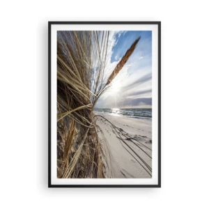 Poster in einem schwarzem Rahmen - Ein Treffen der Elemente der Natur - 61x91 cm