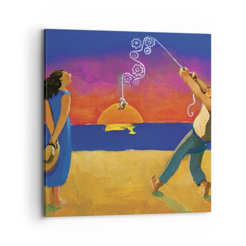 Bild auf Leinwand - Leinwandbild - Mehr als ein Sternchen vom Himmel - 70x70 cm