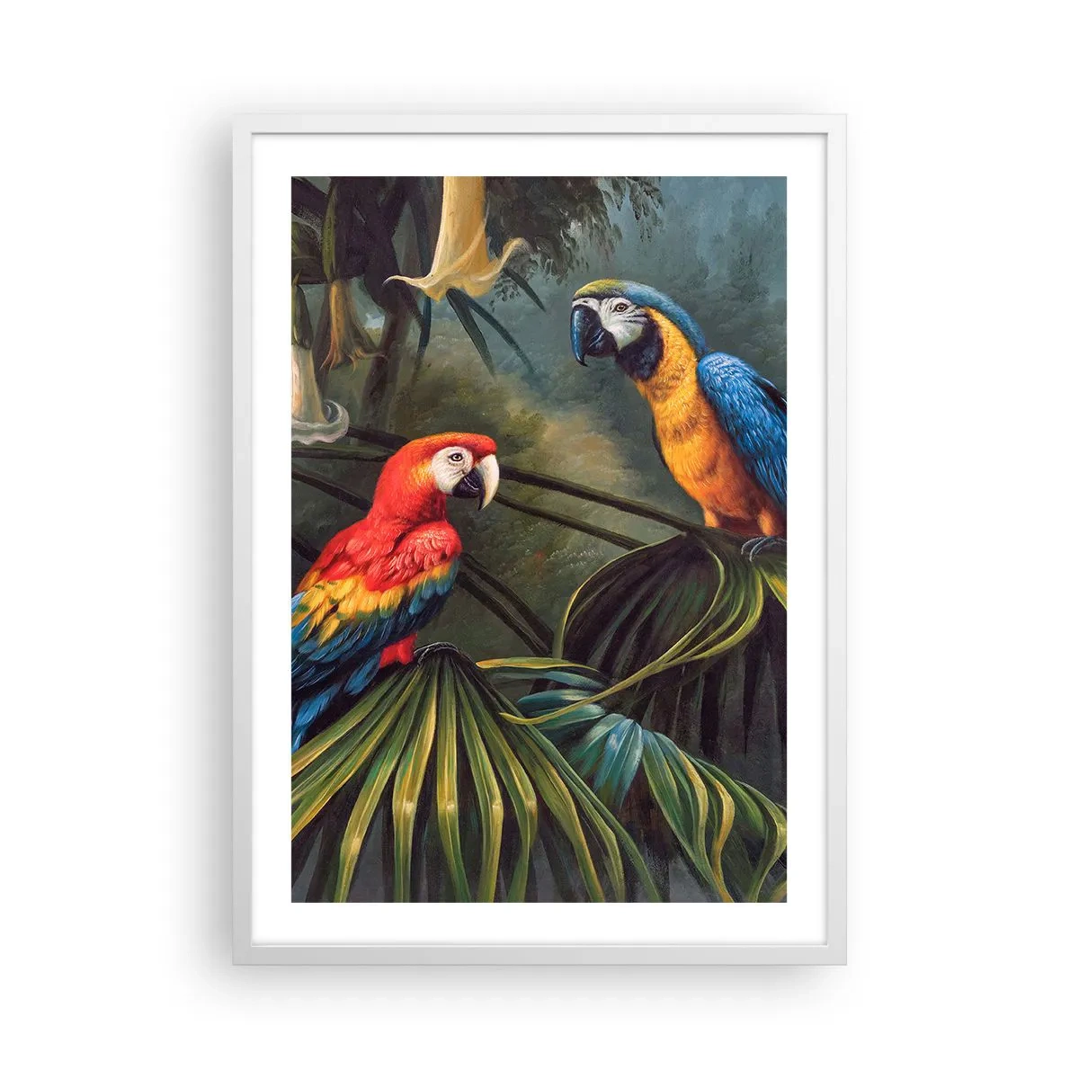 Poster in einem weißen Rahmen - Romantik in den Tropen - 50x70 cm