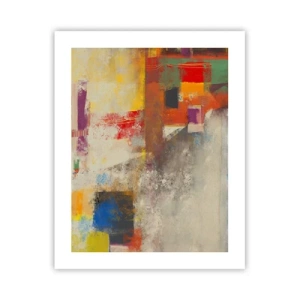 Poster - Geometrie der Farben - 40x50 cm