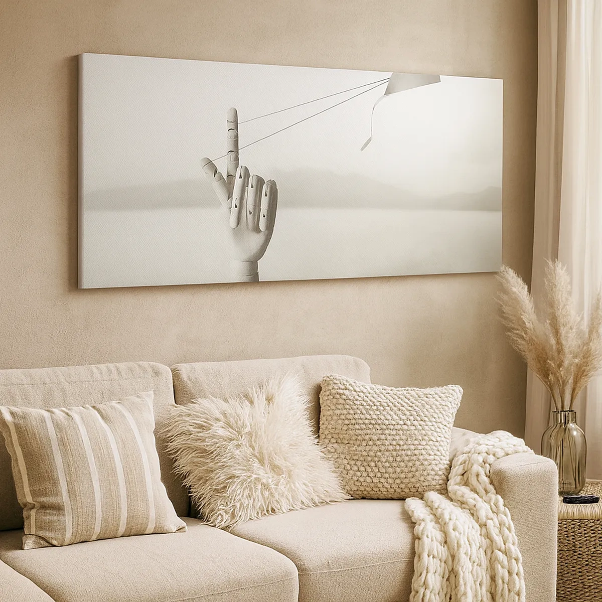 Bild auf Leinwand - Leinwandbild - Kraftprobe - 30x30 cm