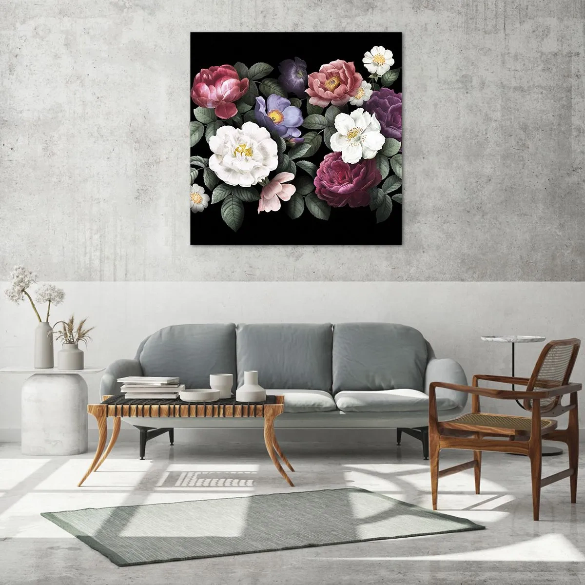 Glasbild - Bild auf glas - Aus dem Englischen Garten - 70x70 cm