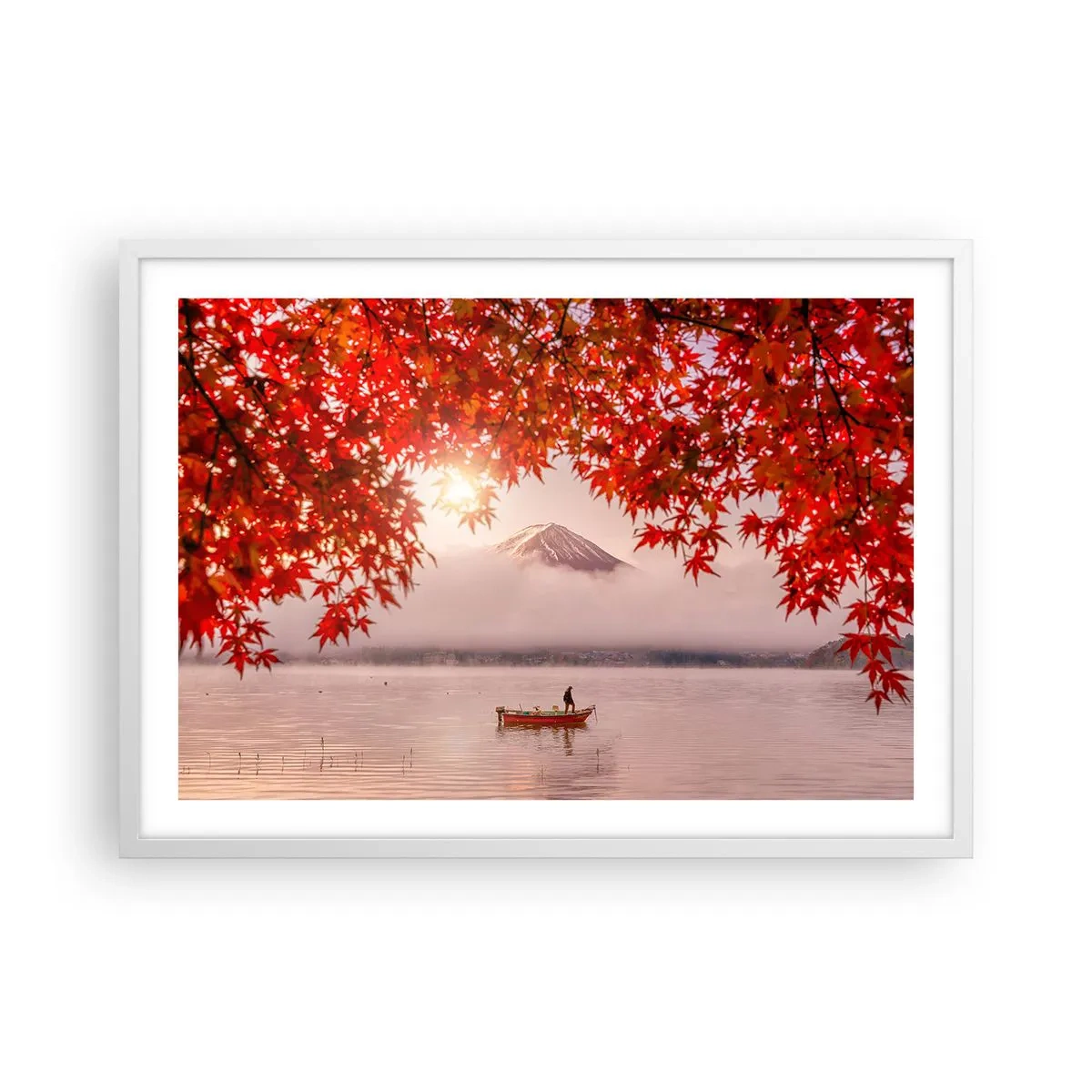 Poster in einem weißen Rahmen - Im japanischen Klima - 70x50 cm