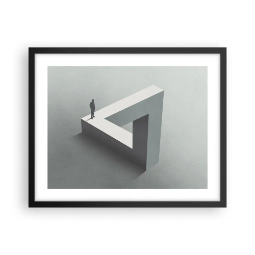 Poster in einem schwarzem Rahmen - Es ist also doch möglich - 50x40 cm