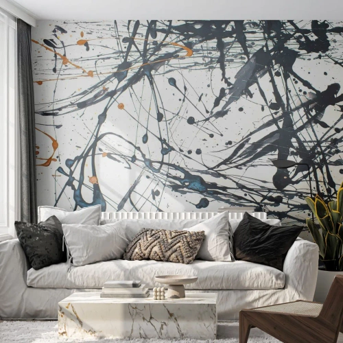 Fototapete Premium Sand - Expressionistische Abstraktion - Abstraktion, Stück, Künstlerisch - 350x256 cm