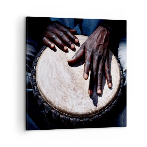 Bild auf Leinwand - Leinwandbild - Lebe in deinem eigenen Rhythmus - 60x60 cm