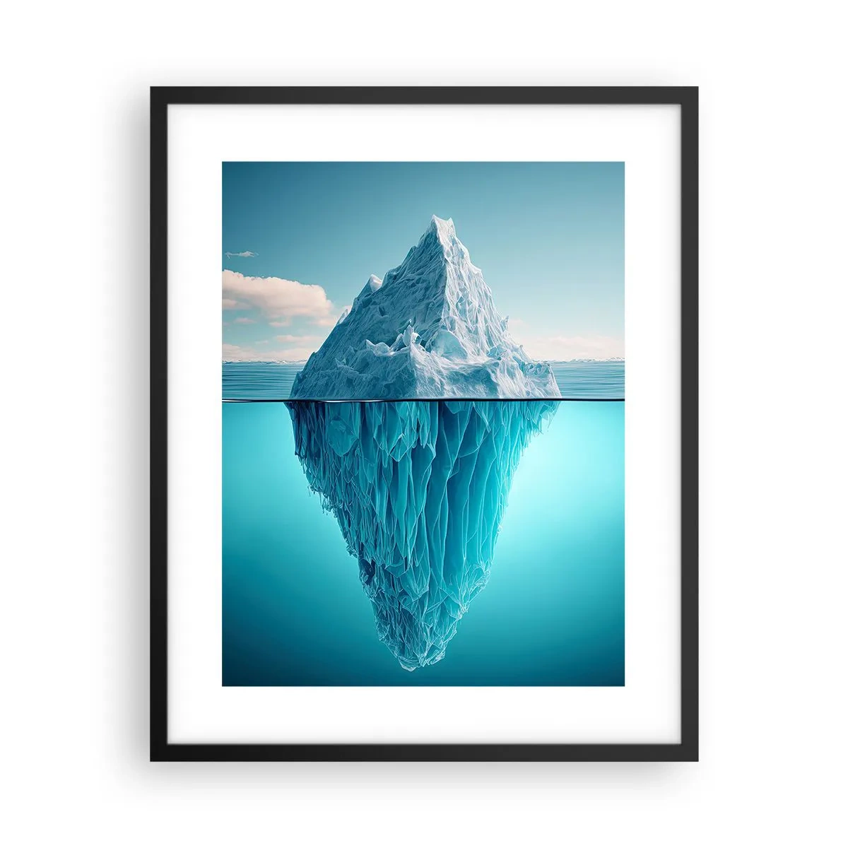 Poster in einem schwarzem Rahmen - Königin des Eises - 40x50 cm