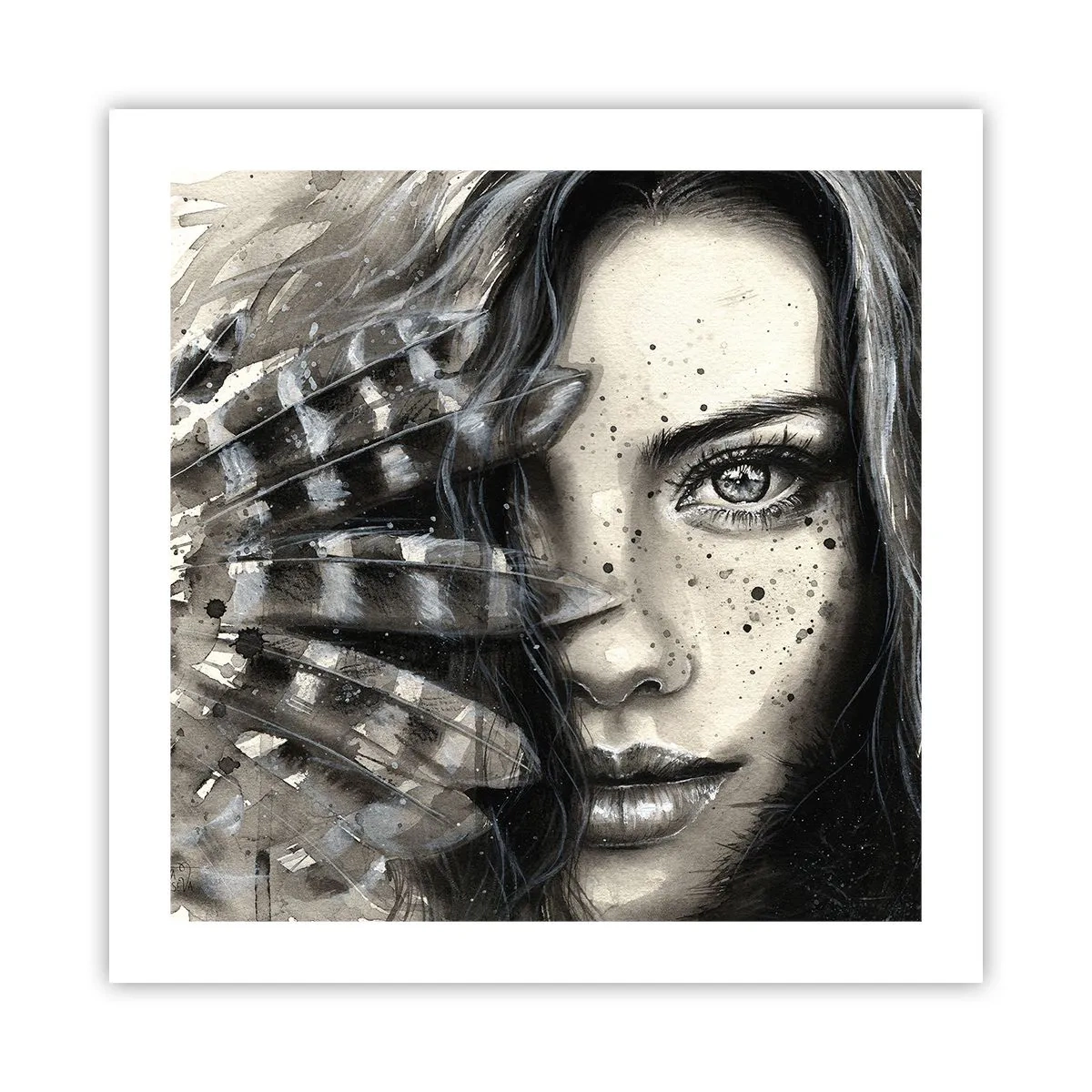 Poster - Wilde Schönheit - 50x50 cm