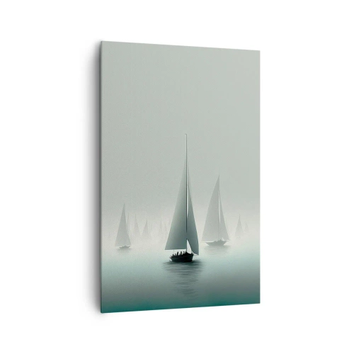 Bild auf Leinwand - Leinwandbild - Aus Nebel - 80x120 cm