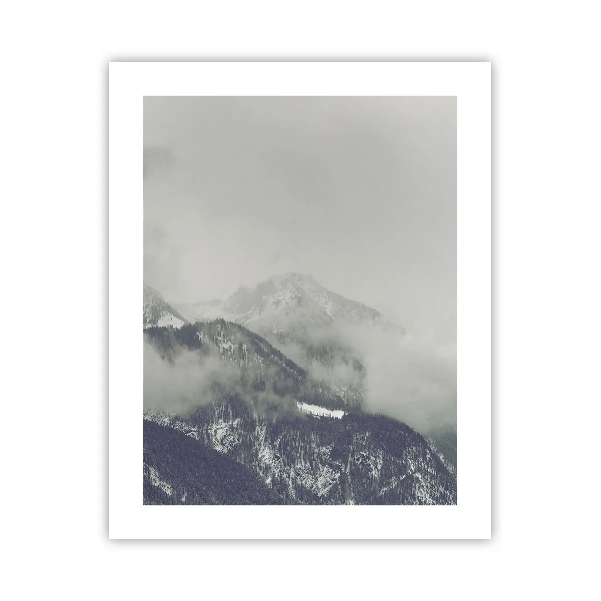 Poster - Nebliges Tal - 40x50 cm
