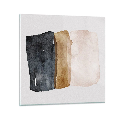 Glasbild - Bild auf glas - Die Komposition der Farben der Erde - 70x70 cm