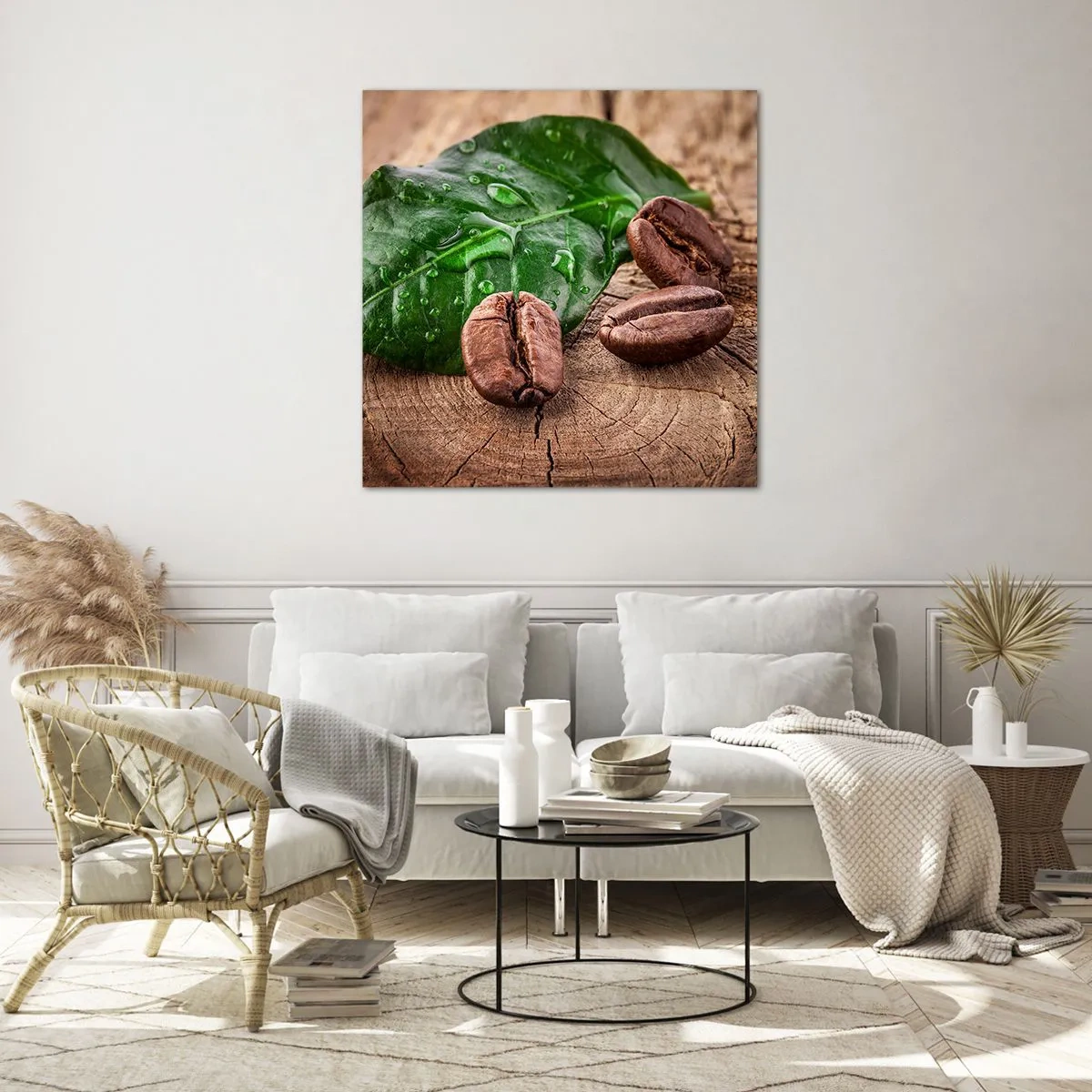 Glasbild - Bild auf glas - Der wahrste und schwarze - 60x60 cm