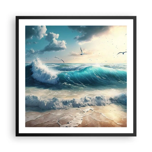 Poster in einem schwarzem Rahmen - Es summt nur für dich - 60x60 cm