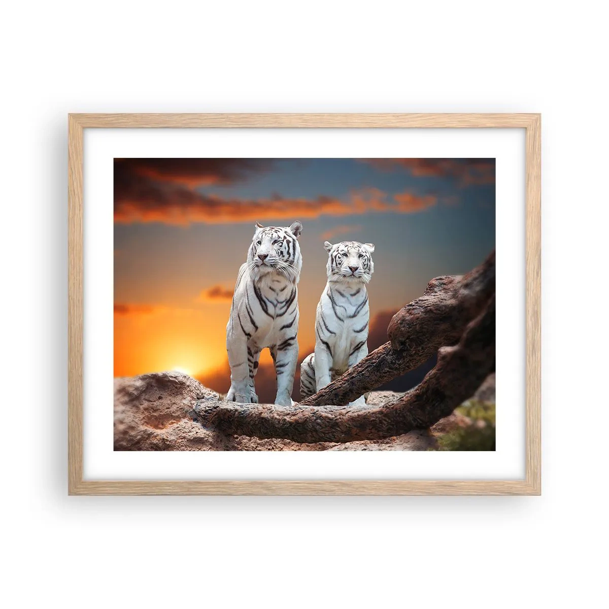 Poster in einem Rahmen aus heller Eiche - Genau wie Narnia - 50x40 cm