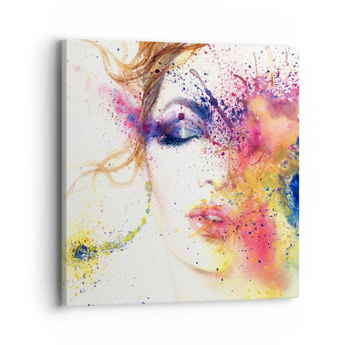 Bild auf Leinwand - Leinwandbild - Regenbogenschwindel - 40x40 cm