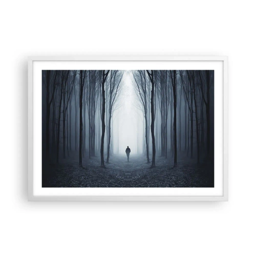 Poster in einem weißen Rahmen - Alles einfach und übersichtlich - 70x50 cm