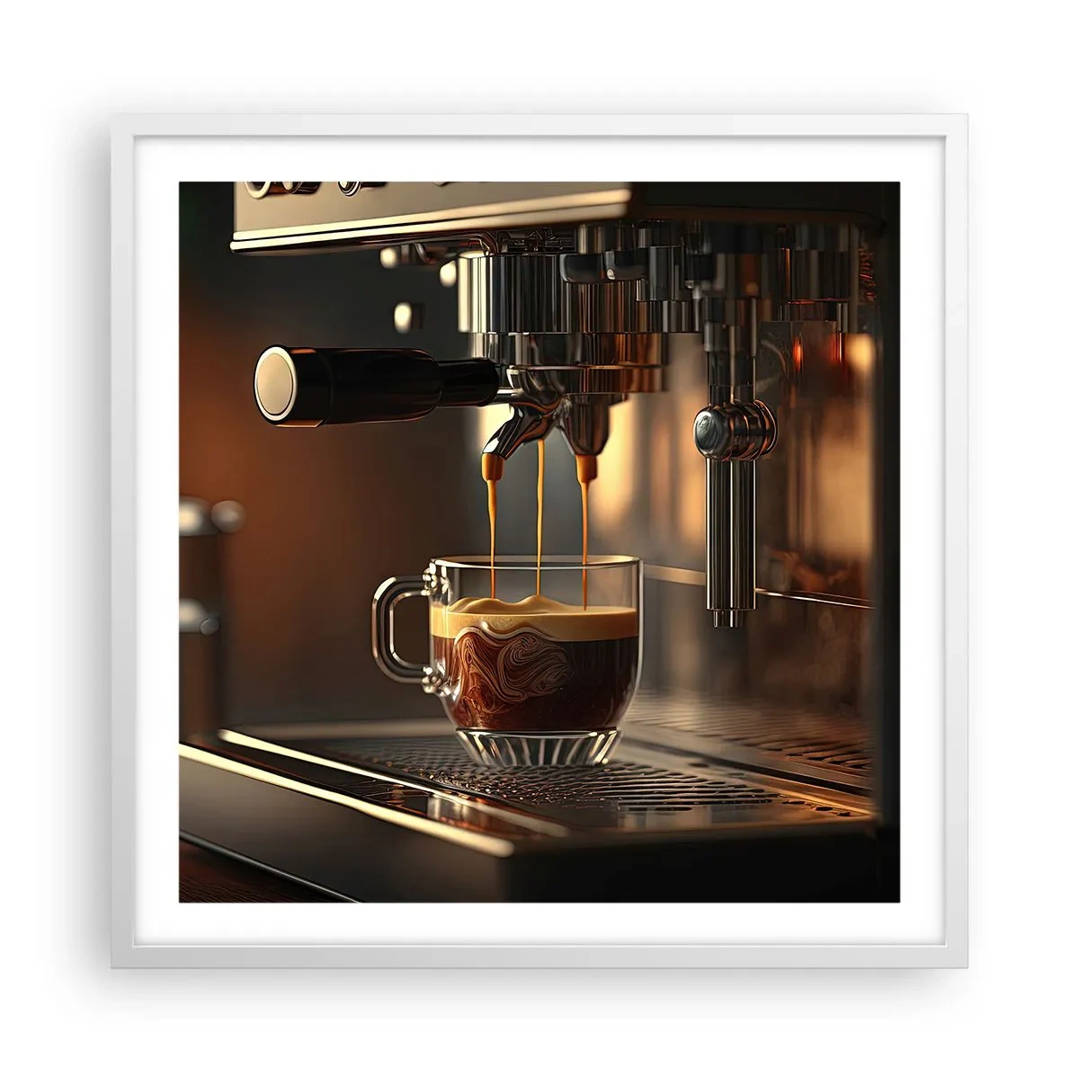 Poster in einem weißen Rahmen - Sinnliche Mischung - 60x60 cm