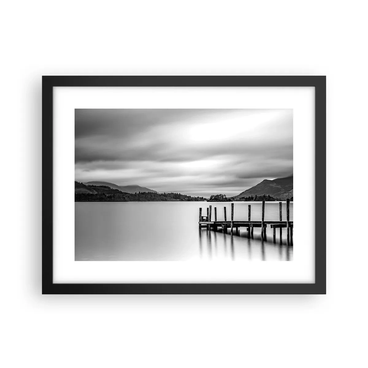 Poster in einem schwarzem Rahmen - Milde und Kraft - 40x30 cm