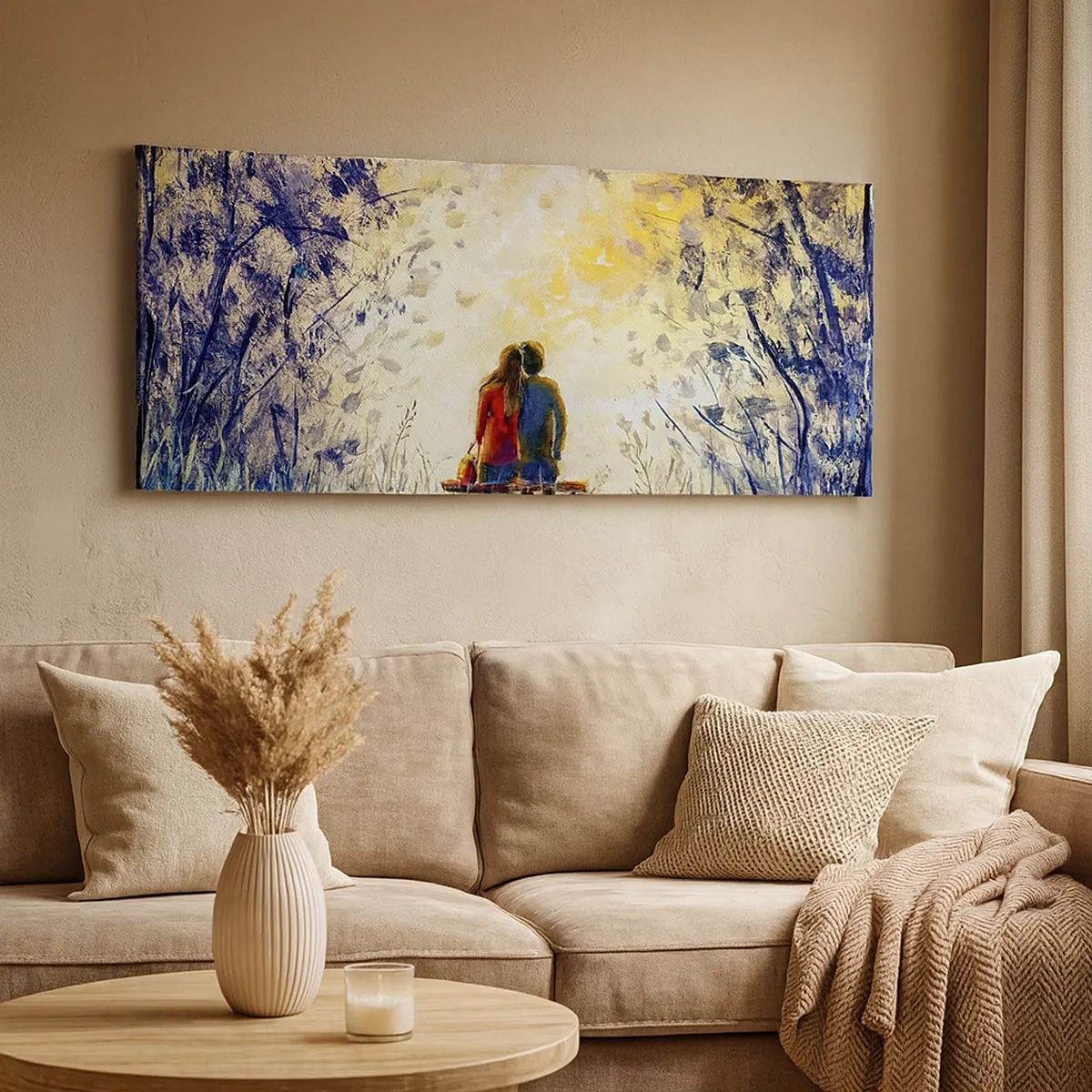 Bild auf Leinwand - Leinwandbild - Magischer Augenblick - 30x30 cm