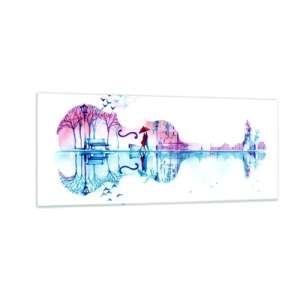 Glasbild - Bild auf glas - Ich bringe dir ein paar Regenbögen - 100x40 cm