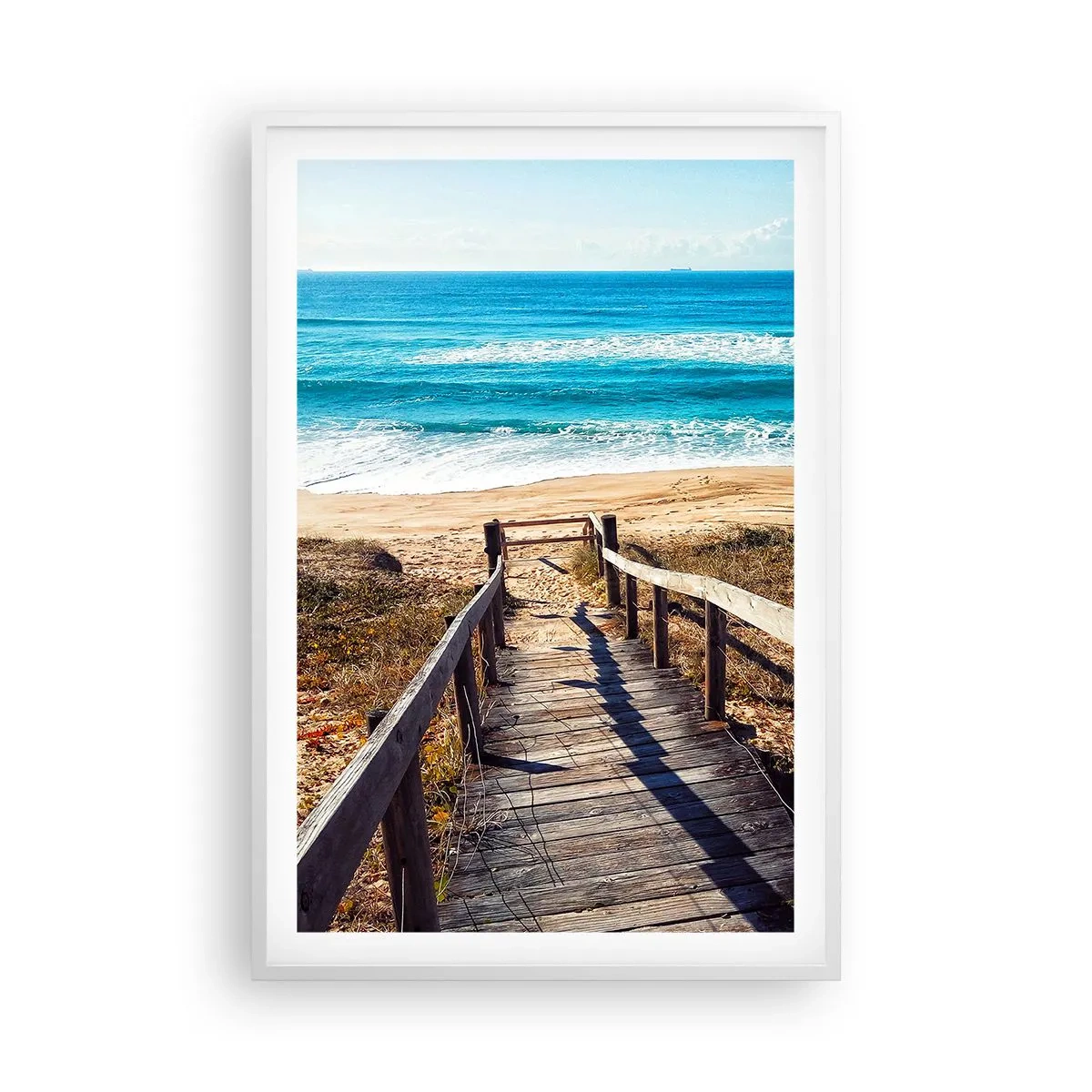 Poster in einem weißen Rahmen - Lauf! - 61x91 cm