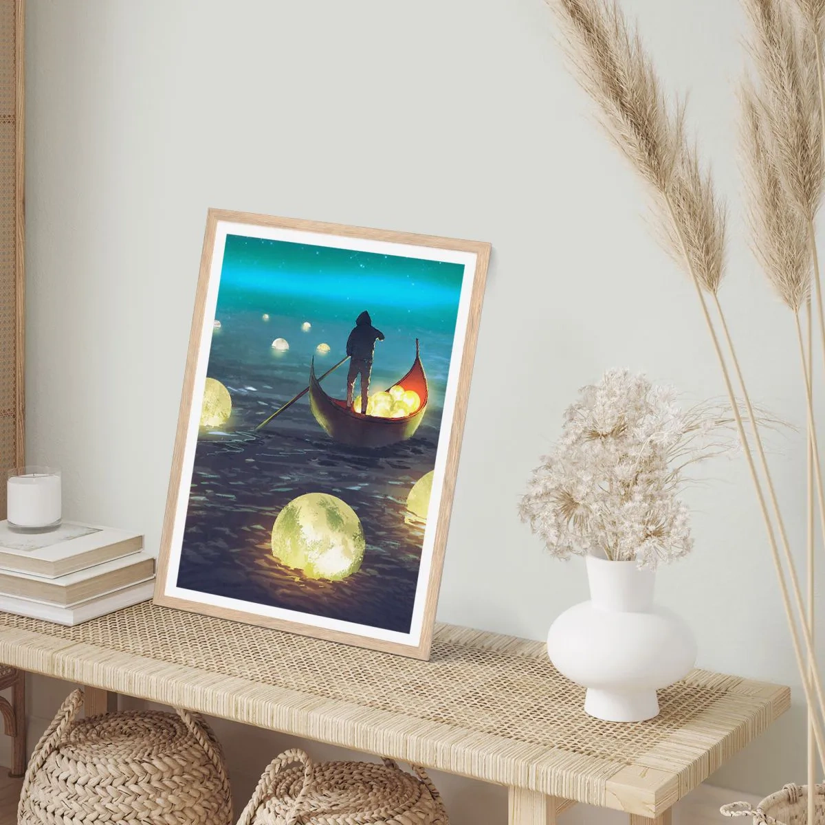 Poster in einem Rahmen aus heller Eiche - Dinge, von denen Philosophen nie geträumt haben - 61x91 cm