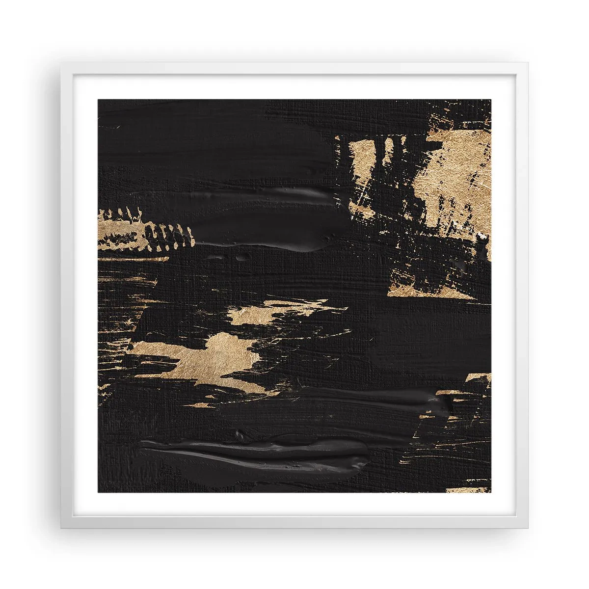 Poster in einem weißen Rahmen - Spur einer Berührung - 60x60 cm