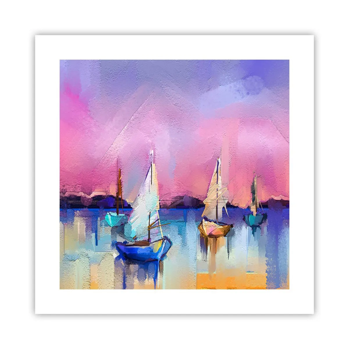 Poster - Richtung: breites Wasser - 40x40 cm