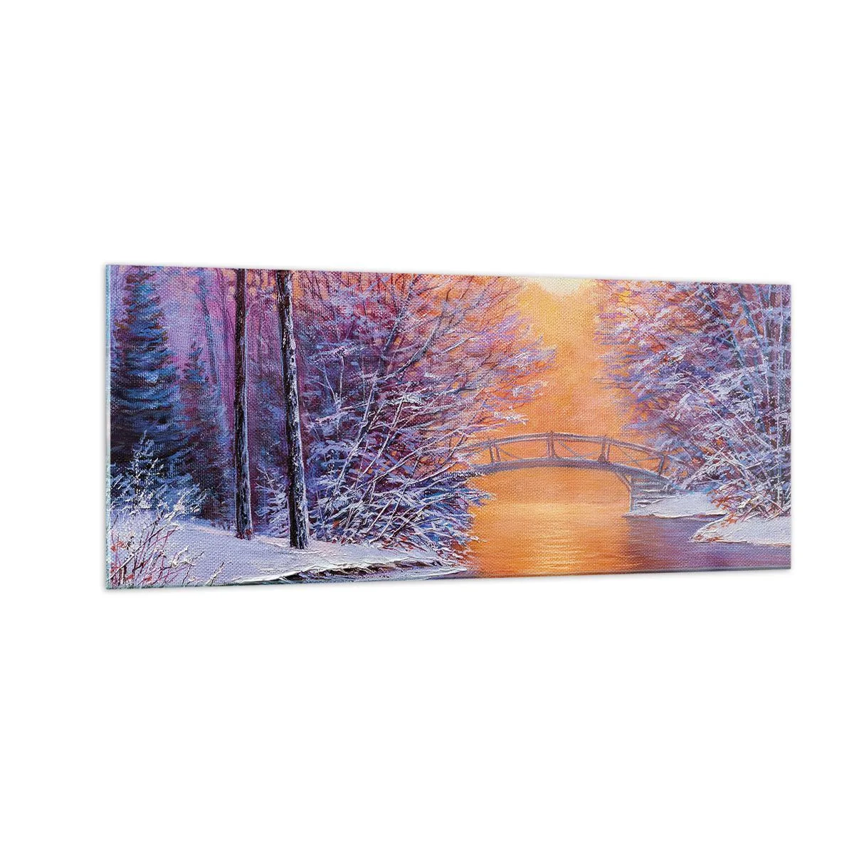 Glasbild - Bild auf glas - Treffen wir uns hier - 100x40 cm