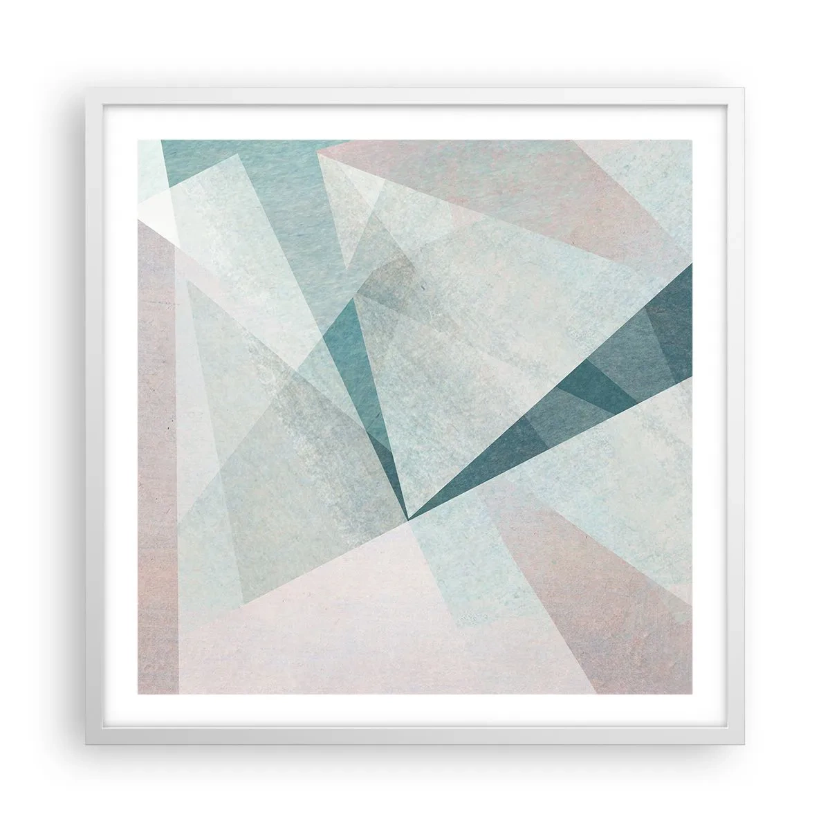 Poster in einem weißen Rahmen - Einfach aber dynamisch - 60x60 cm