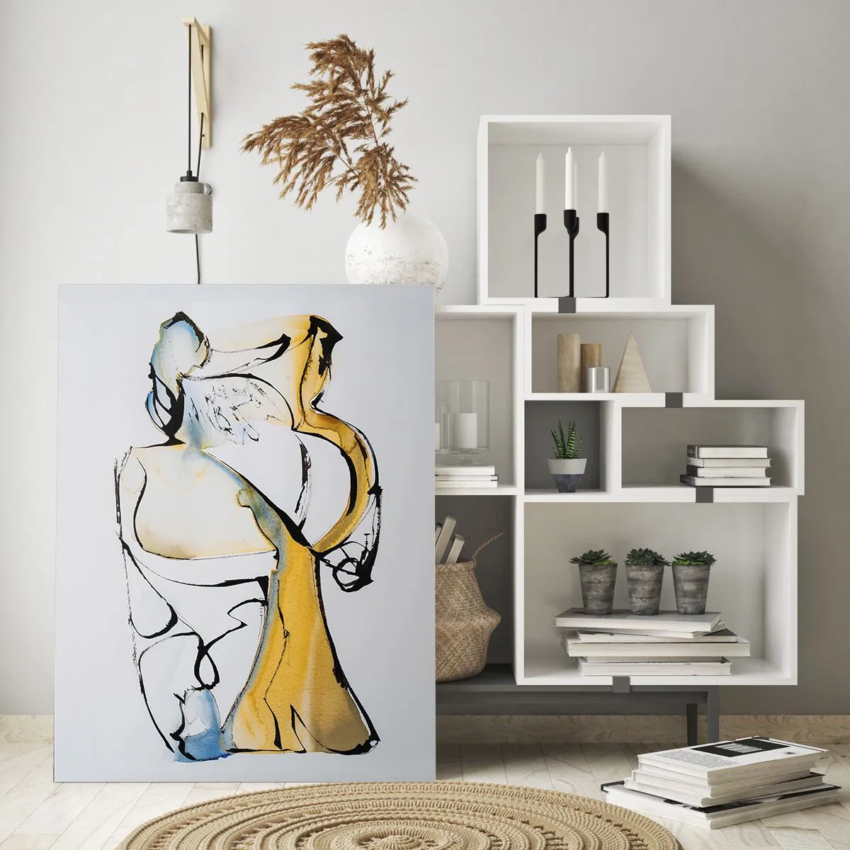 Glasbild - Bild auf glas - Abstraktion aus Glas - 80x120 cm