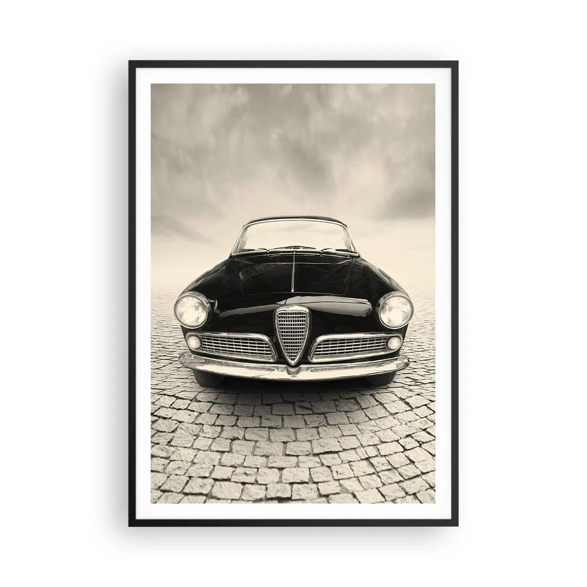 Poster in einem schwarzem Rahmen - Man muss mich einfach lieben - 70x100 cm
