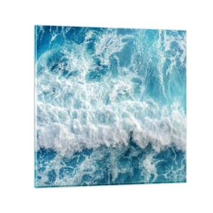 Glasbild - Bild auf glas - Freudig und springend - 40x40 cm