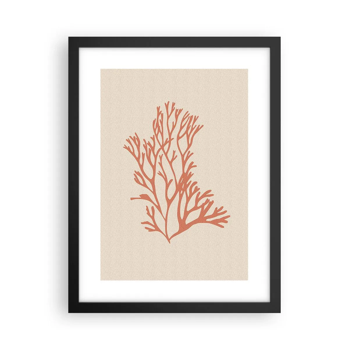 Poster in einem schwarzem Rahmen - Korallenfiligran - 30x40 cm