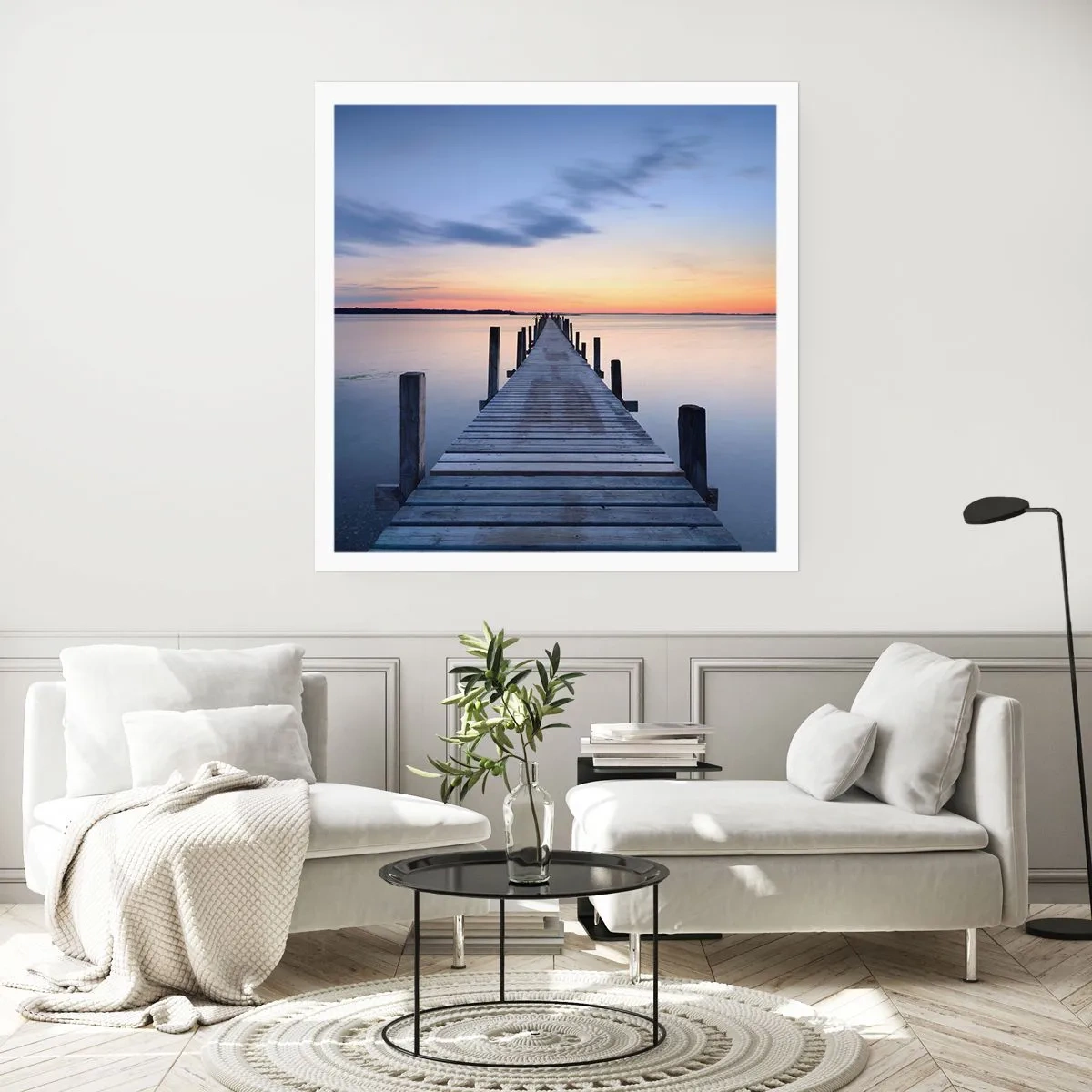 Poster - Die Ruhe einer heiteren Dämmerung - 40x40 cm
