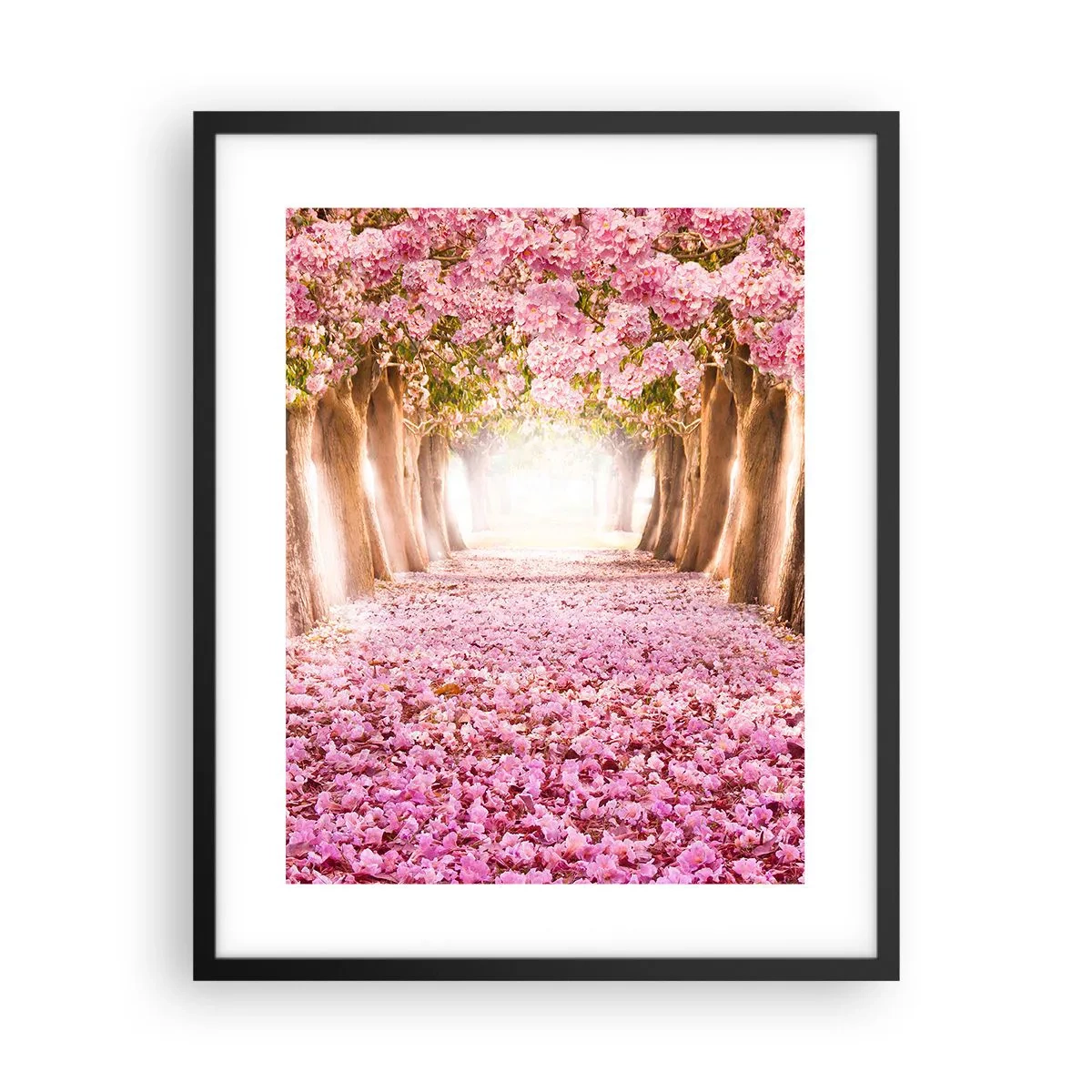 Poster in einem schwarzem Rahmen - Der Weg ins Paradies - 40x50 cm