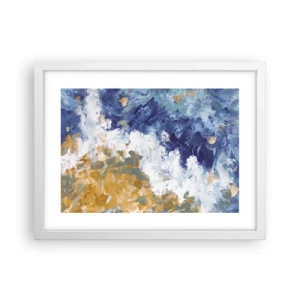 Poster in einem weißen Rahmen - Tanz der Naturelemente - 40x30 cm