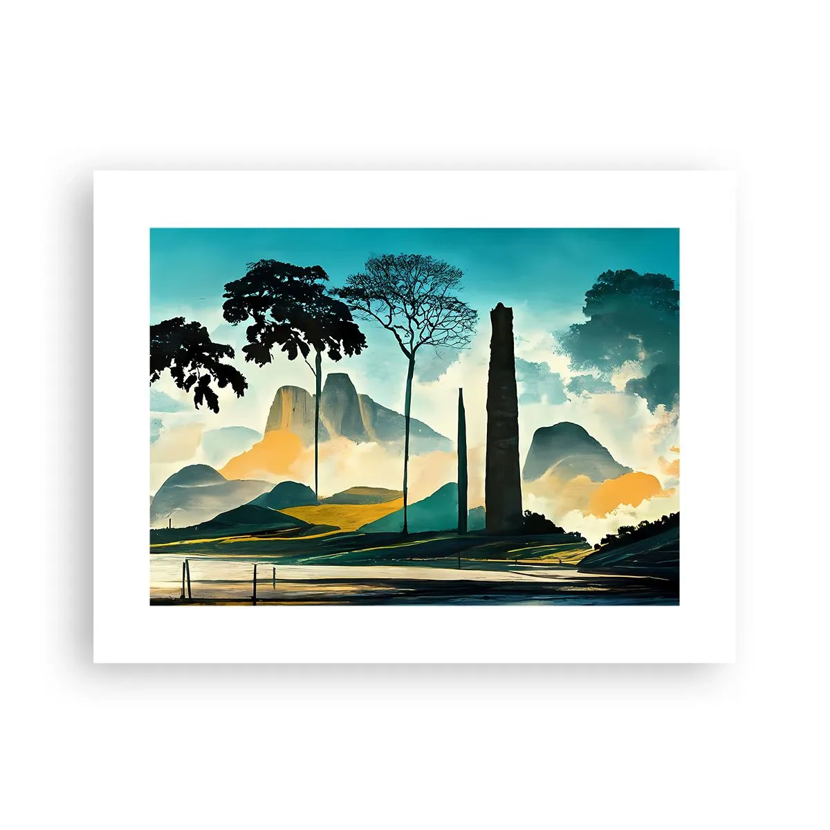 Poster - Immer höher und höher - 40x30 cm