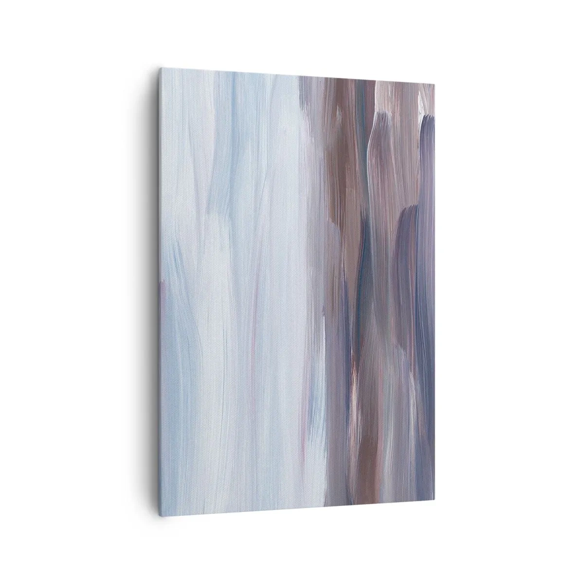 Bild auf Leinwand - Leinwandbild - Eine subtile Abstraktion mit zarten Strichen in Pastelltönen. - 70x100cm - Elemente: Wasser - Moderne Wanddekoration für Wohnzimmer und Schlafzimmer ARTTOR