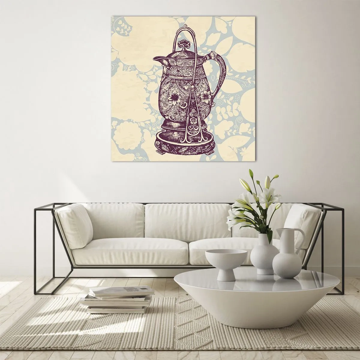 Glasbild - Bild auf glas - Schönheit des Alltags - 60x60 cm