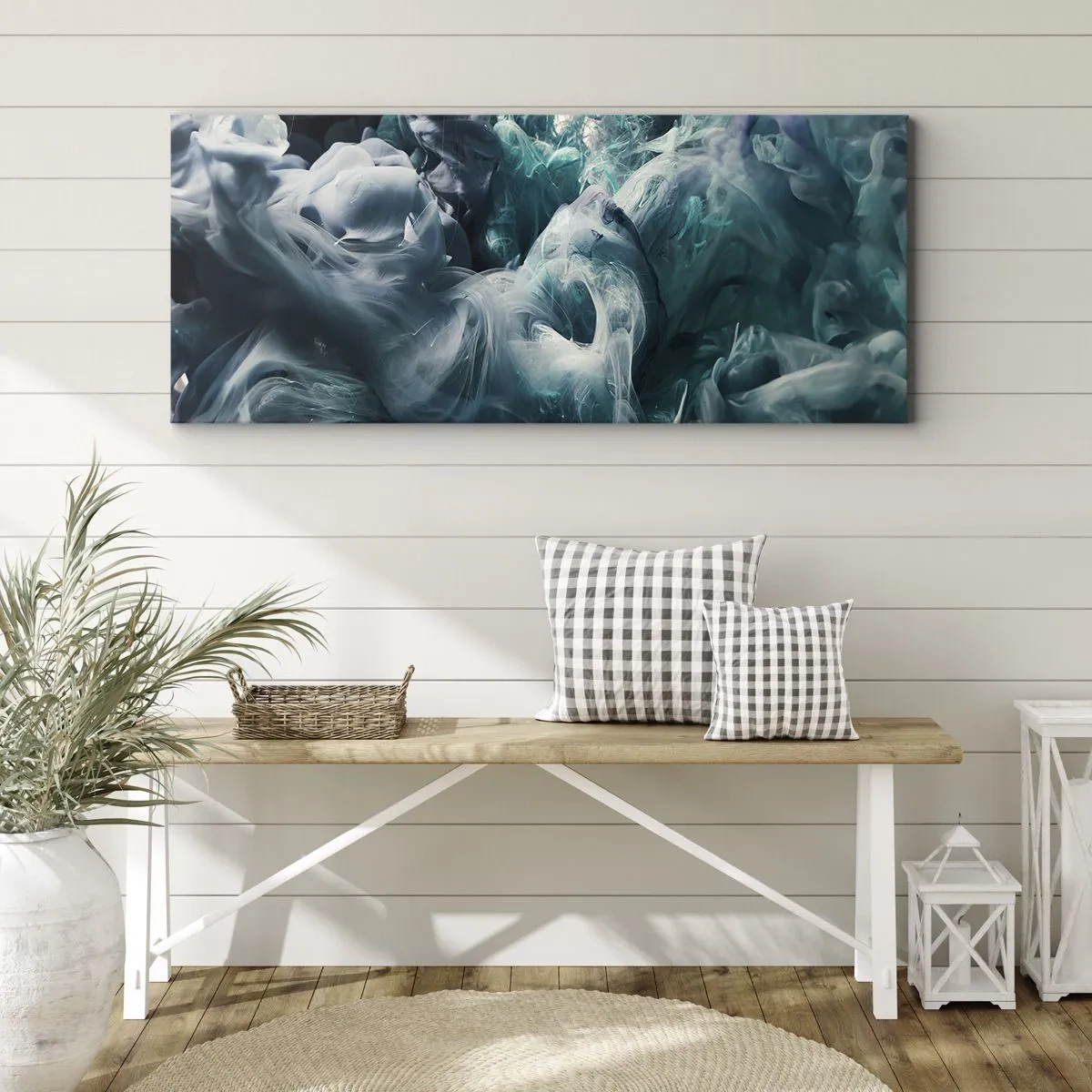 Bild auf Leinwand - Leinwandbild - Farbbewegung - 90x30 cm